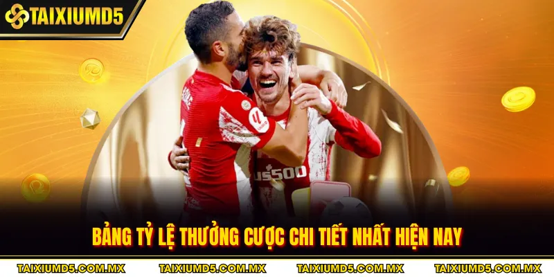 Bảng tỷ lệ thưởng cược chi tiết nhất hiện nay